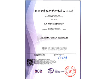 职业健康安全管理体系认证
