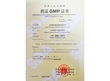 2002GMP证书（片剂、胶囊剂）